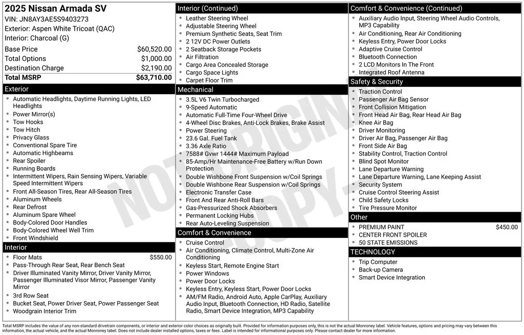 Certified Used 2025 White Nissan SV image 10