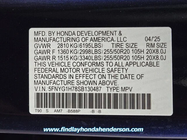 2025 Honda Pilot Touring - Photo 48