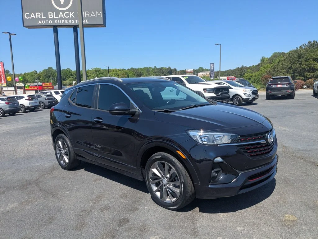 Used 2021 Dark Moon Blue Metallic Buick Preferred image 3