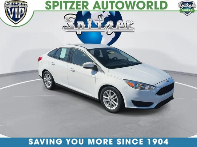 Used 2018 Ford Focus SE with VIN 1FADP3FE3JL215573 for sale in Cuyahoga Falls, OH
