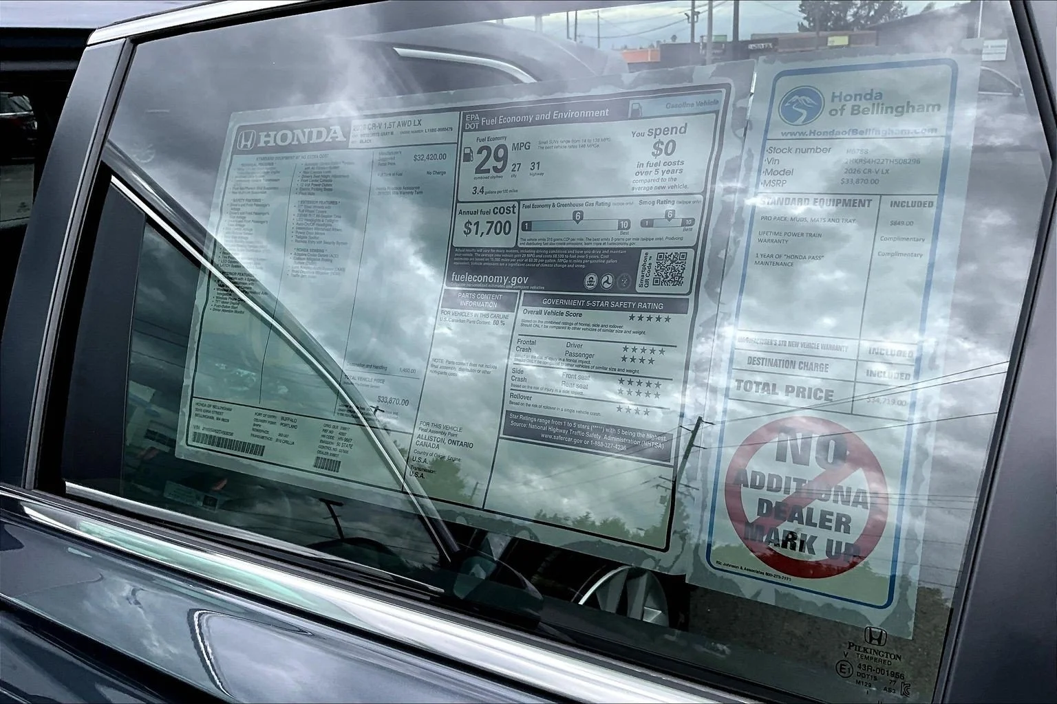 New 2026 Meteorite Gray Metallic Honda LX image 14