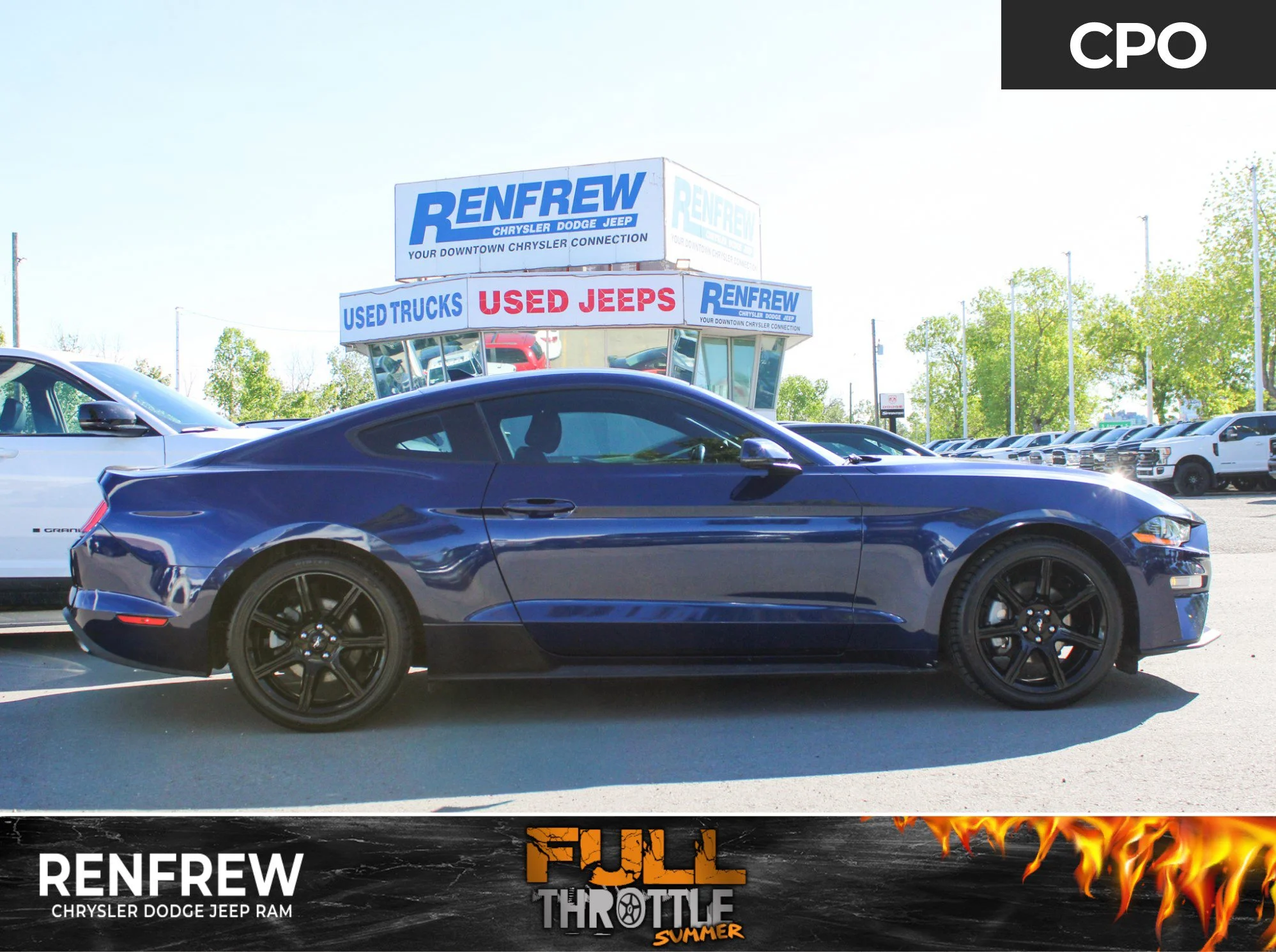 Certified Used 2020 Blue Ford EcoBoost Premium * No Accidents | 3M PPF | Heated/Cooled Seats | Backup Camera | Apple CarPlay image 1