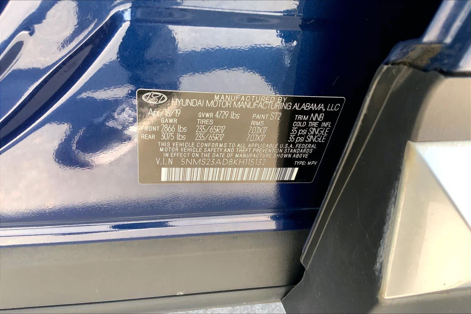 Used 2019 Stormy Sea Hyundai SE image 36