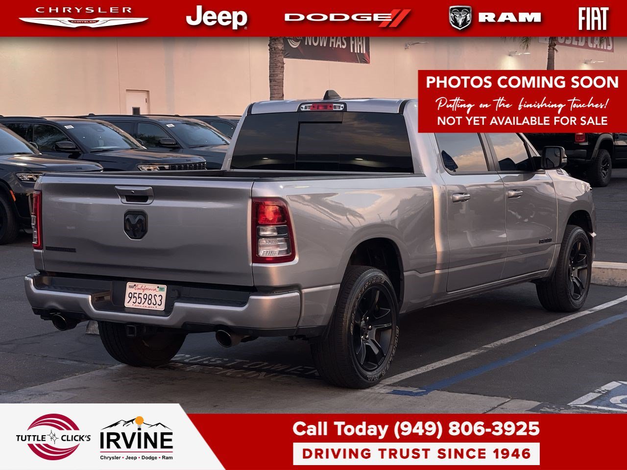 Used 2022 Billet Silver Metallic Clearcoat Ram Big Horn image 5