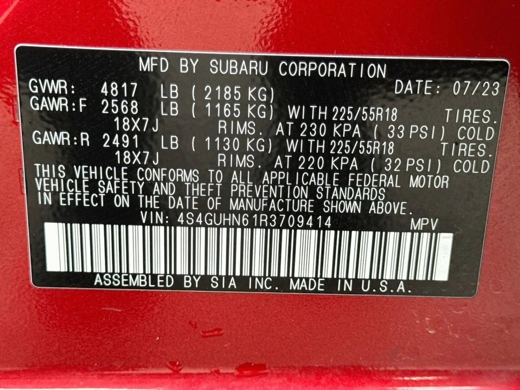 Used 2024 Red Subaru Limited image 42