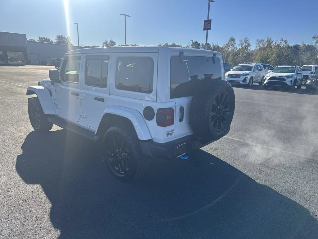 Used 2022 White Jeep Unlimited Sahara 4xe image 6