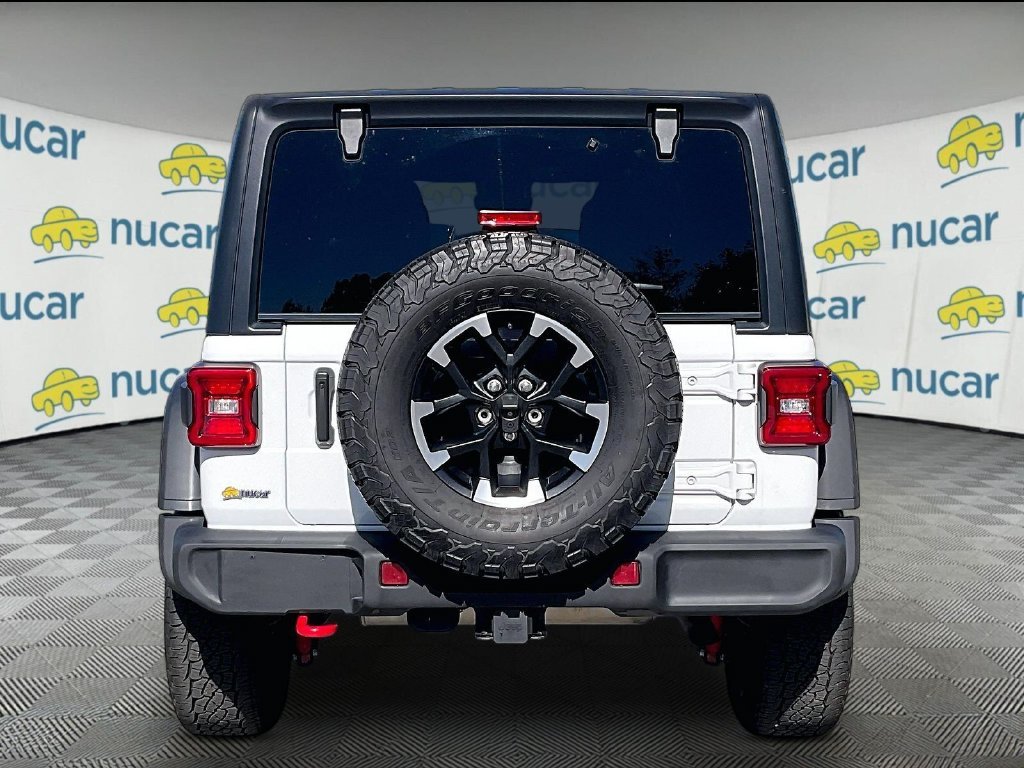 Used 2024 Bright White Clearcoat Jeep Rubicon image 5