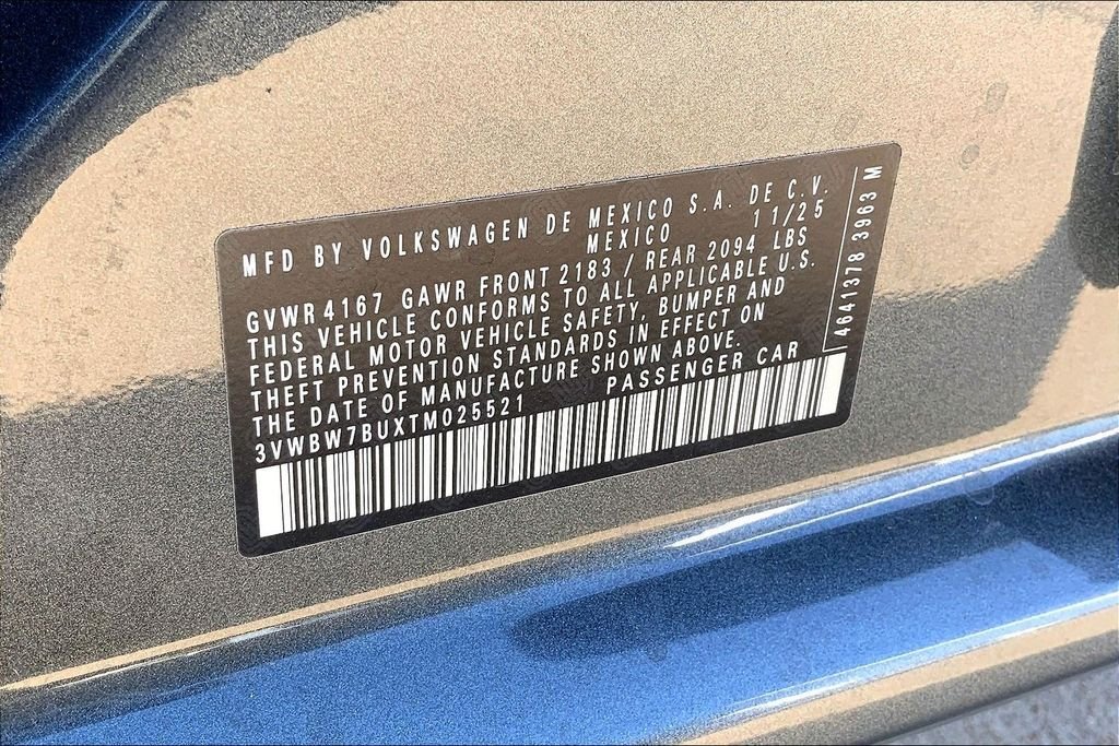 New 2026 Platinum Gray Metallic Volkswagen 1.5T Sport image 8