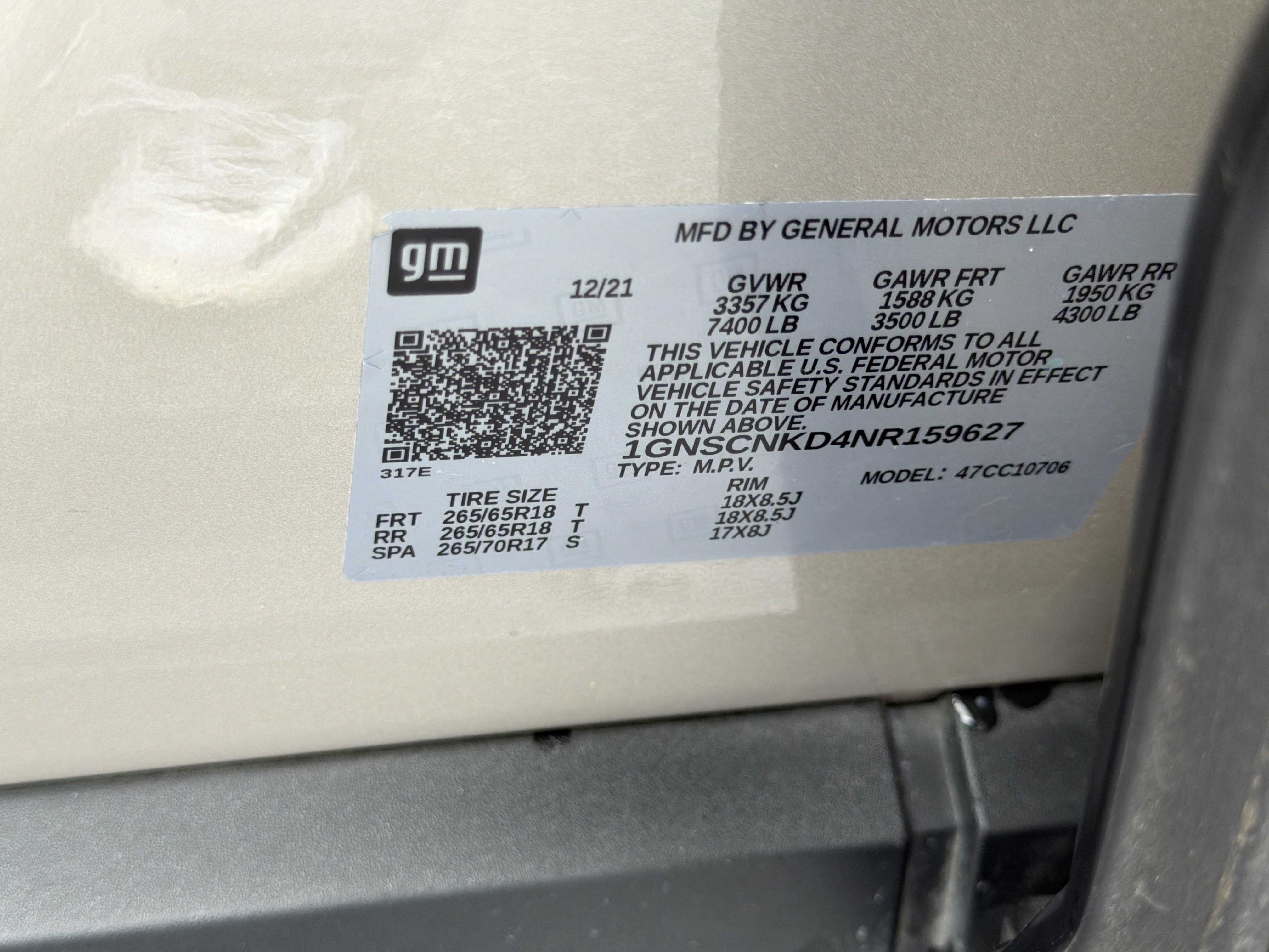 Used 2022 Empire Beige Metallic Chevrolet LT image 34