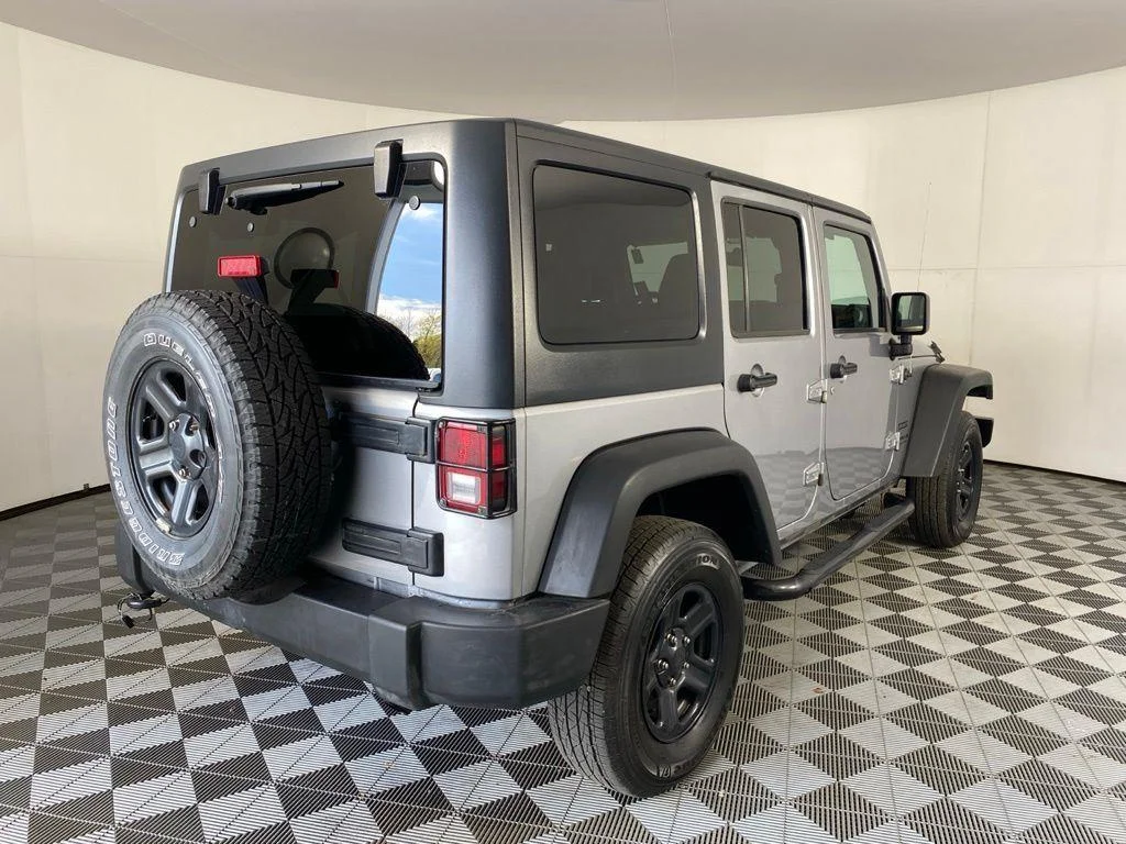 Used 2016 Billet Silver Metallic Clearco Jeep Unlimited Sport image 3