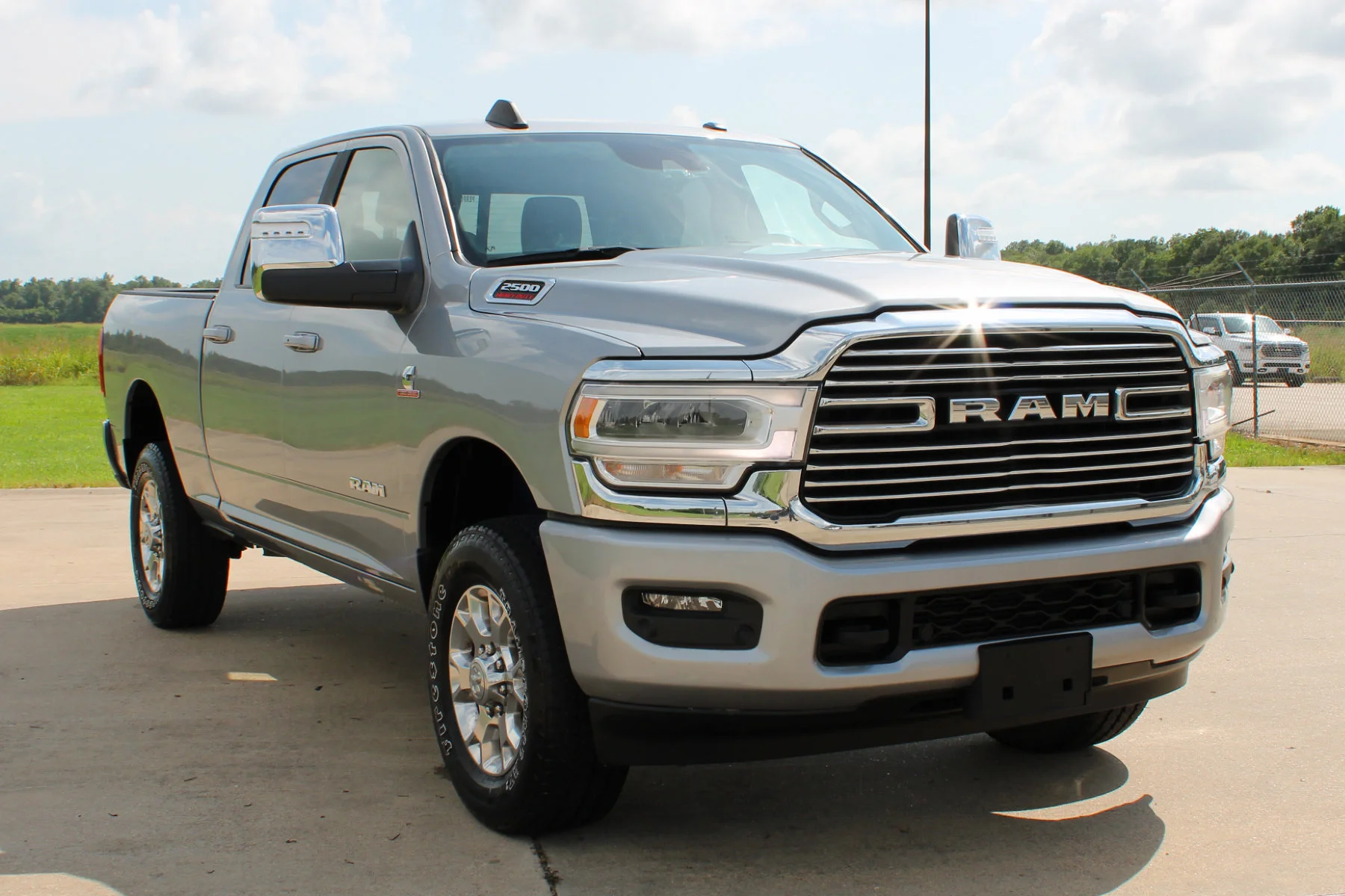 Used 2024 Billet Silver Metallic Clearcoat Ram Laramie 4x4 Crew Cab 6