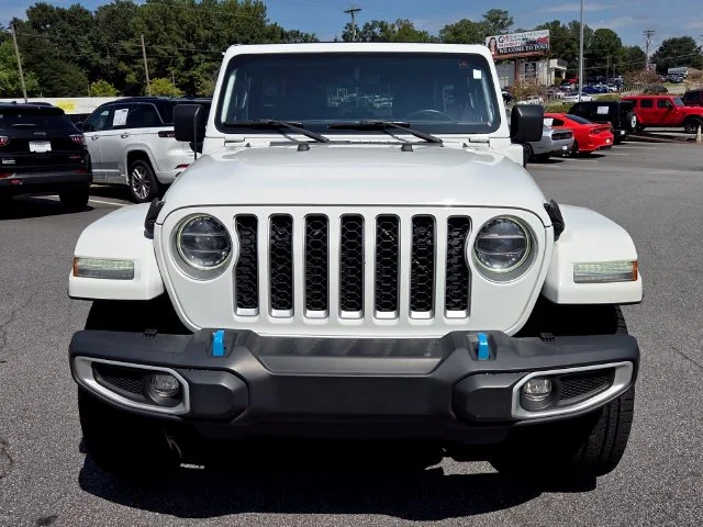 Used 2022 White Jeep Unlimited Sahara 4xe image 2