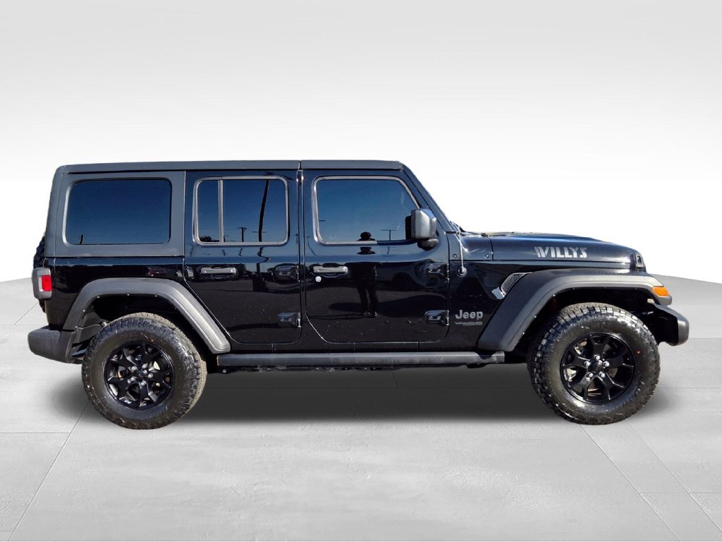 Used 2021 Black Jeep Unlimited Willys image 8