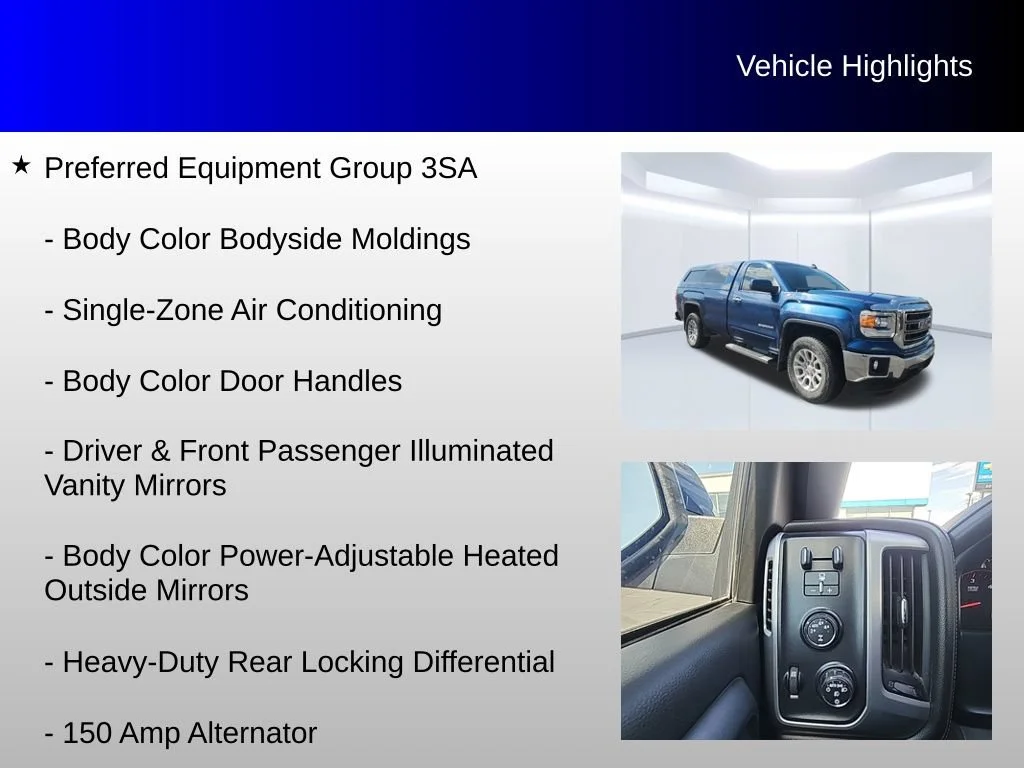 Used 2015 STONE BLUE METALLIC GMC SLE image 8