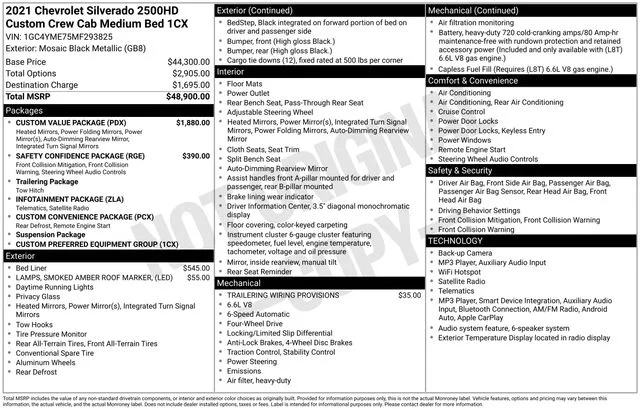 Used 2021 Black Chevrolet Custom image 16