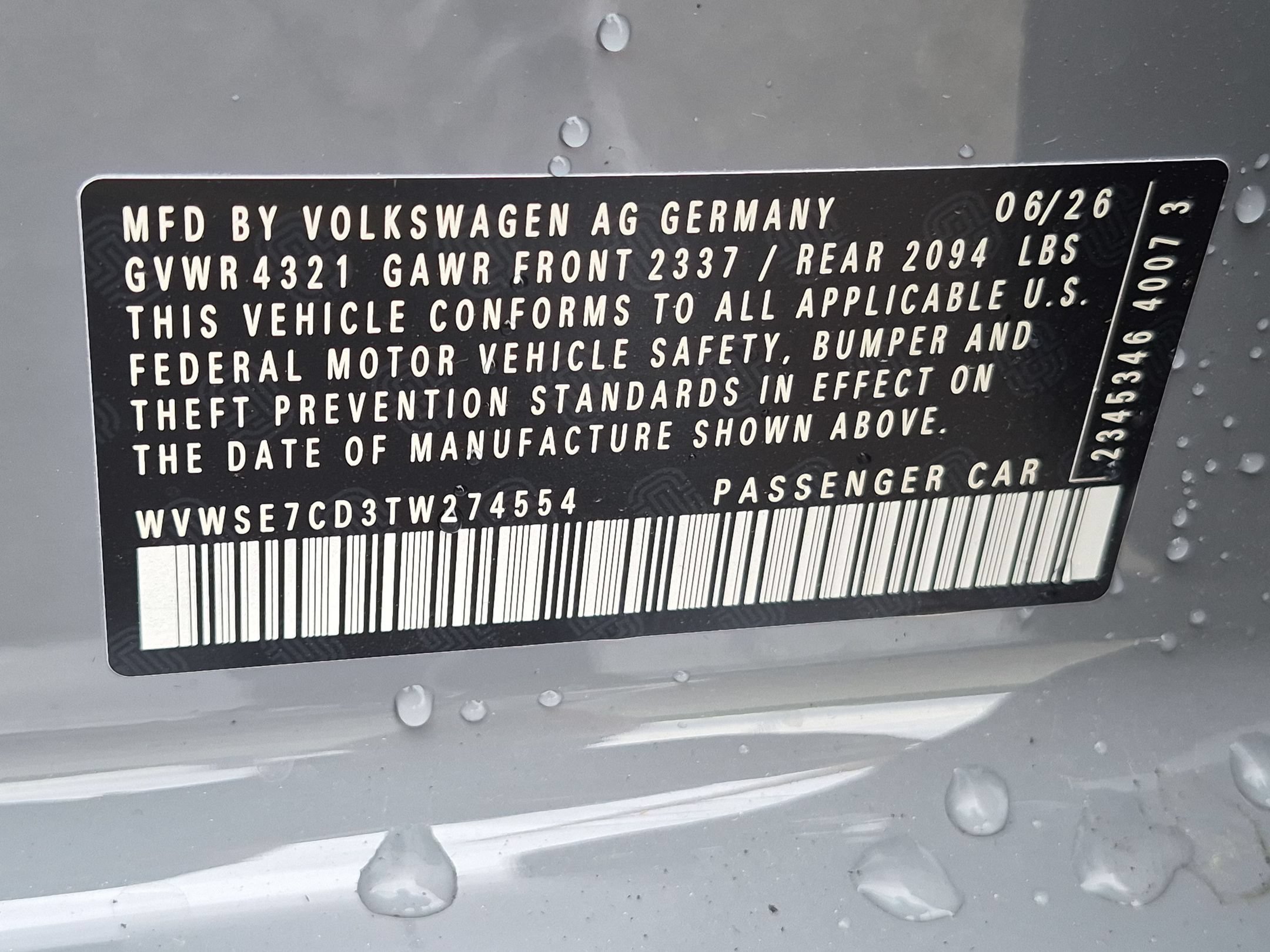 New 2026 Moonstone Gray Volkswagen SE image 17