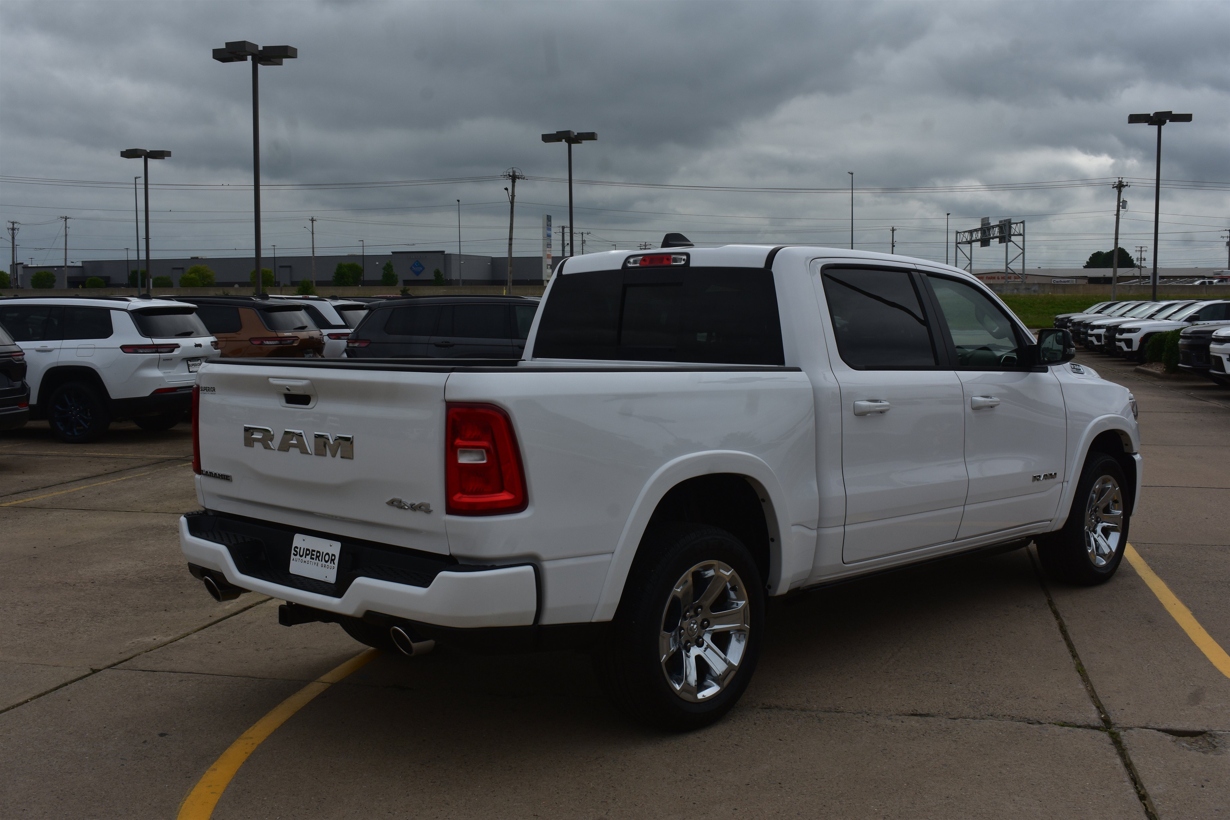 Used 2025 Bright White Clearcoat Ram Laramie image 5