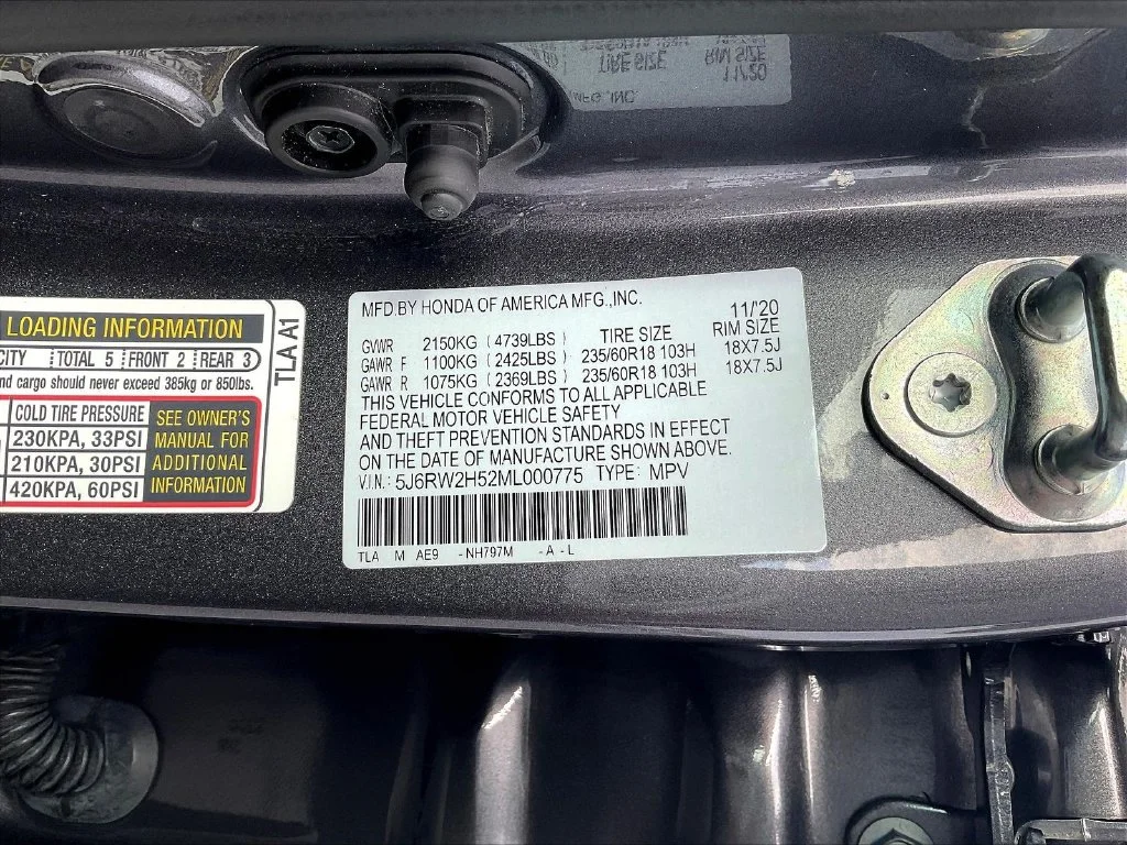 Used 2021 Modern Steel Metallic Honda EX image 22