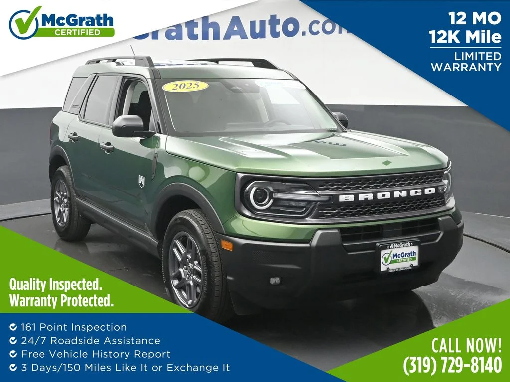 Certified Used 2025 Green Ford Big Bend image 1