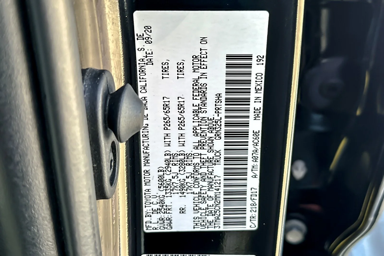 Certified Used 2021 MIDNIGHT BLACK Toyota TRD Sport image 25