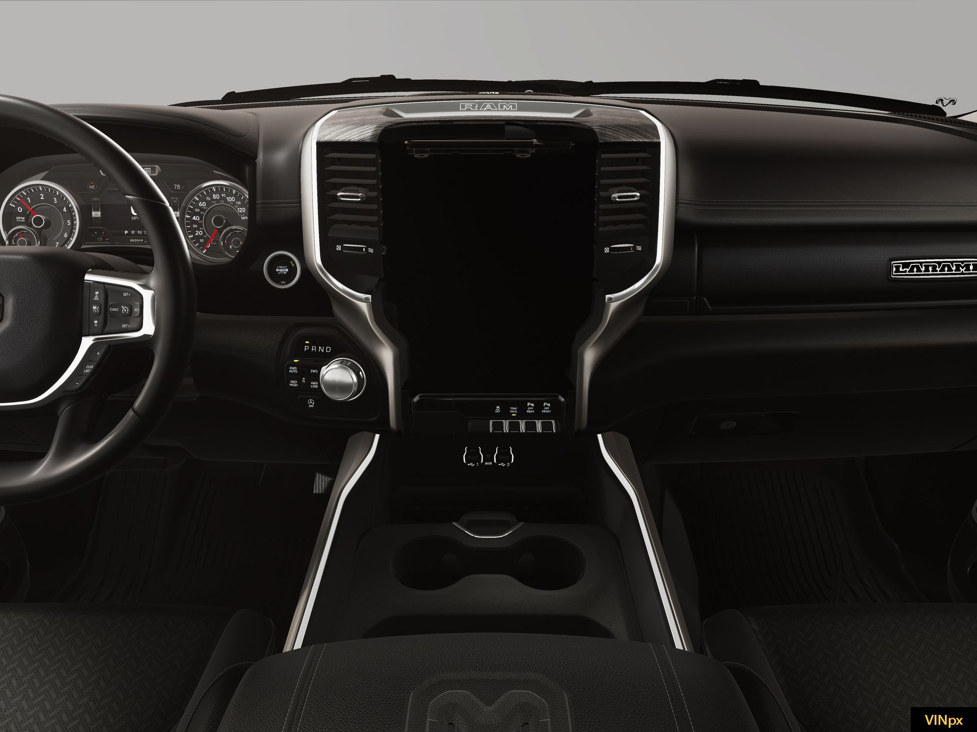 New 2026 Diamond Black Crystal Pearl-Coat Exterior Paint RAM LARAMIE image 18