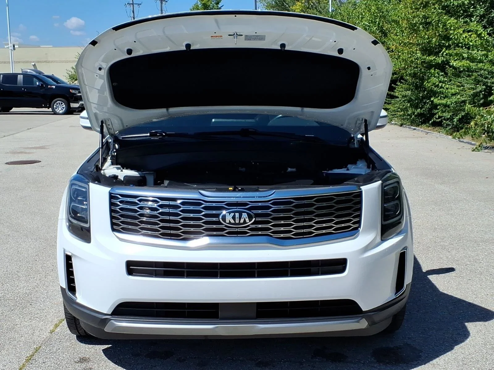 Used 2021 Glacial White Pearl Kia EX image 36