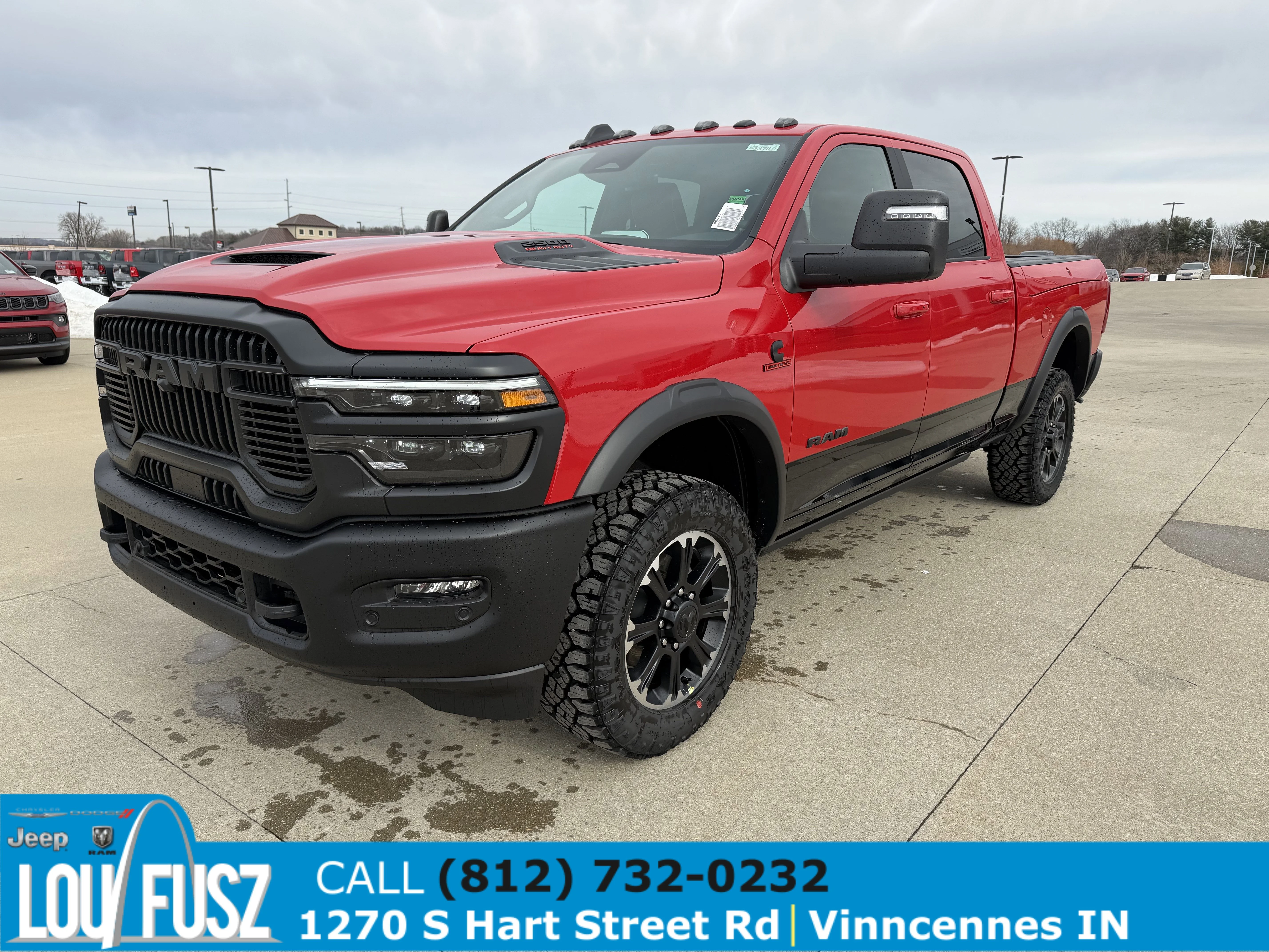 New 2026 Flame Red Clear-Coat Exterior Paint RAM Rebel image 3