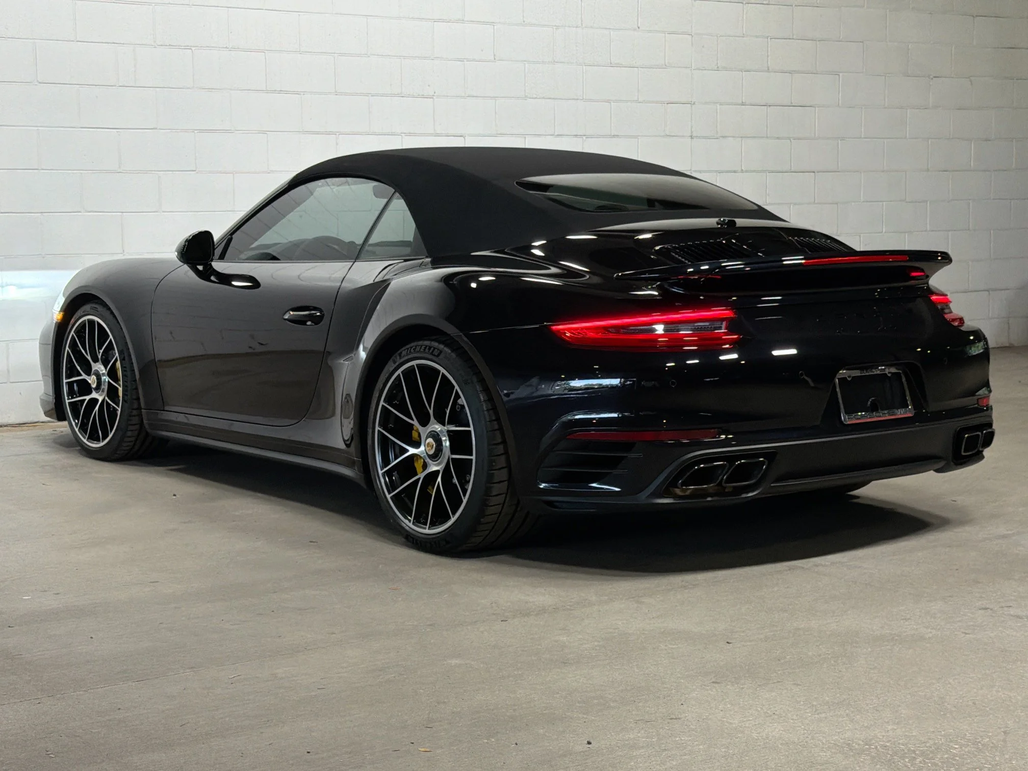 Certified Used 2019 Jet Black Metallic Porsche Turbo S image 3