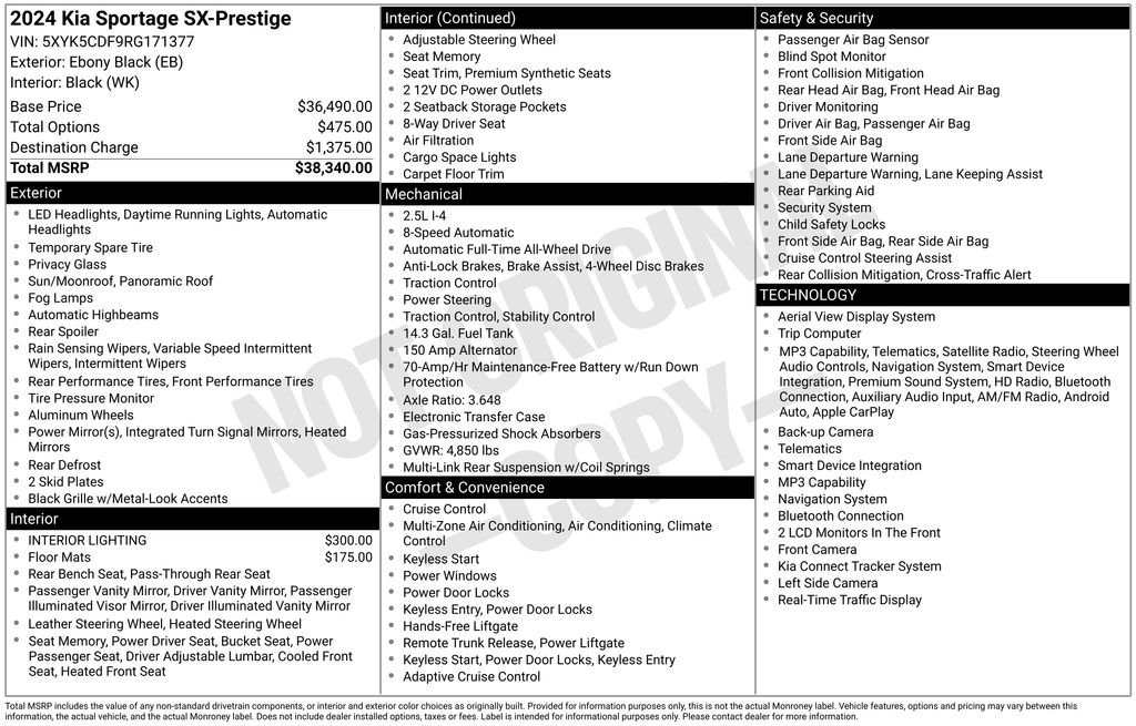 Used 2024 Black Kia SX-Prestige image 9