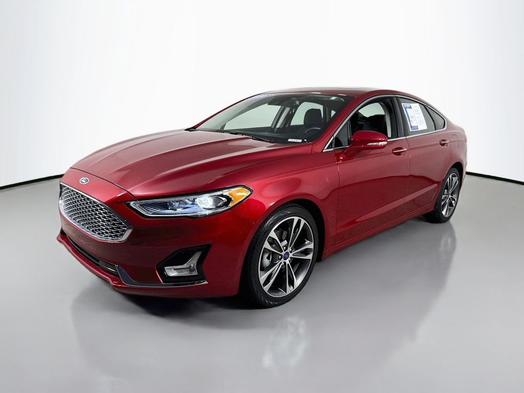 Used 2020 Rapid Red Metallic Tinted Clearcoat Ford Titanium image 3