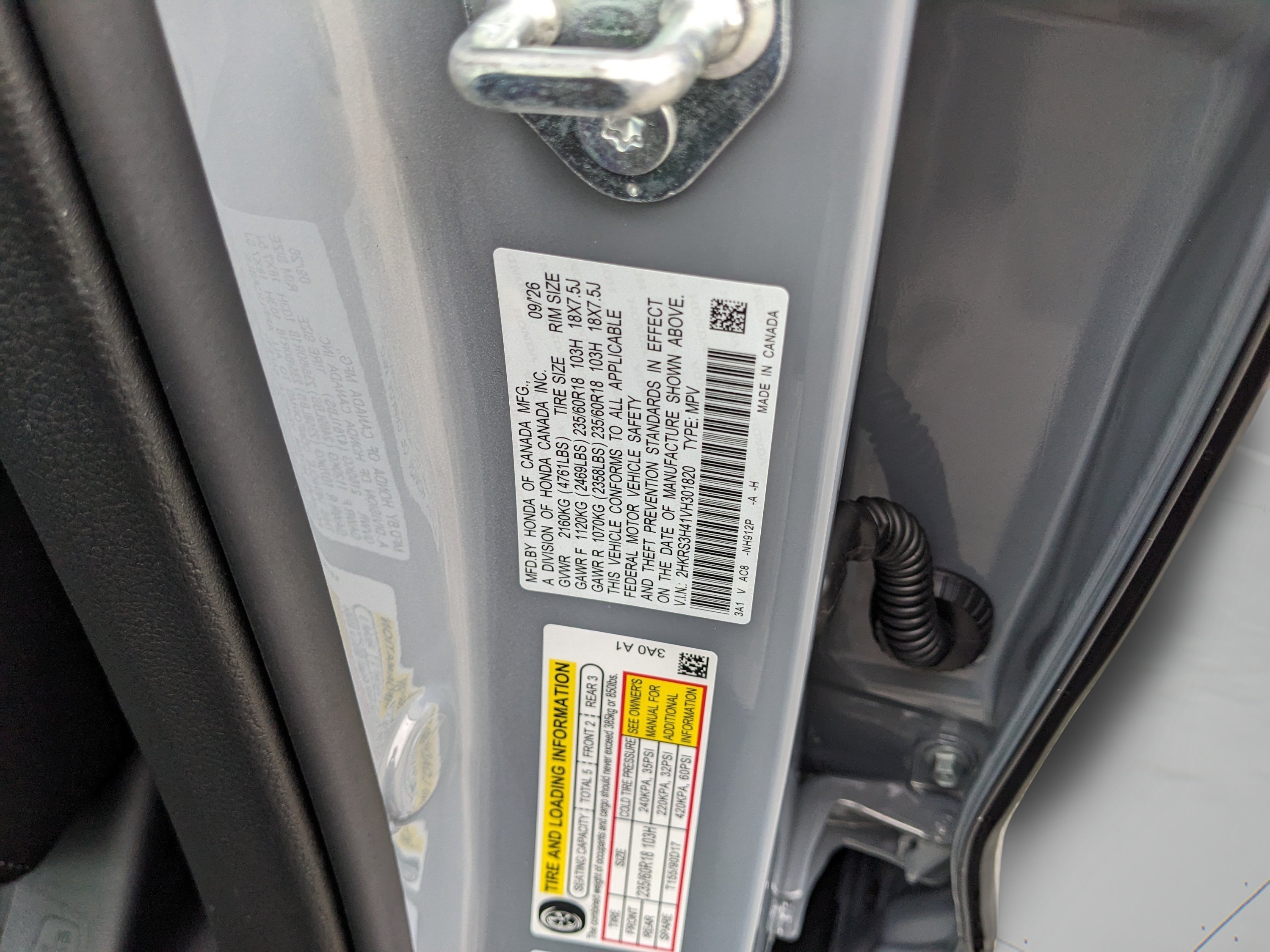 New 2027 Urban Gray Pearl Honda EX image 40