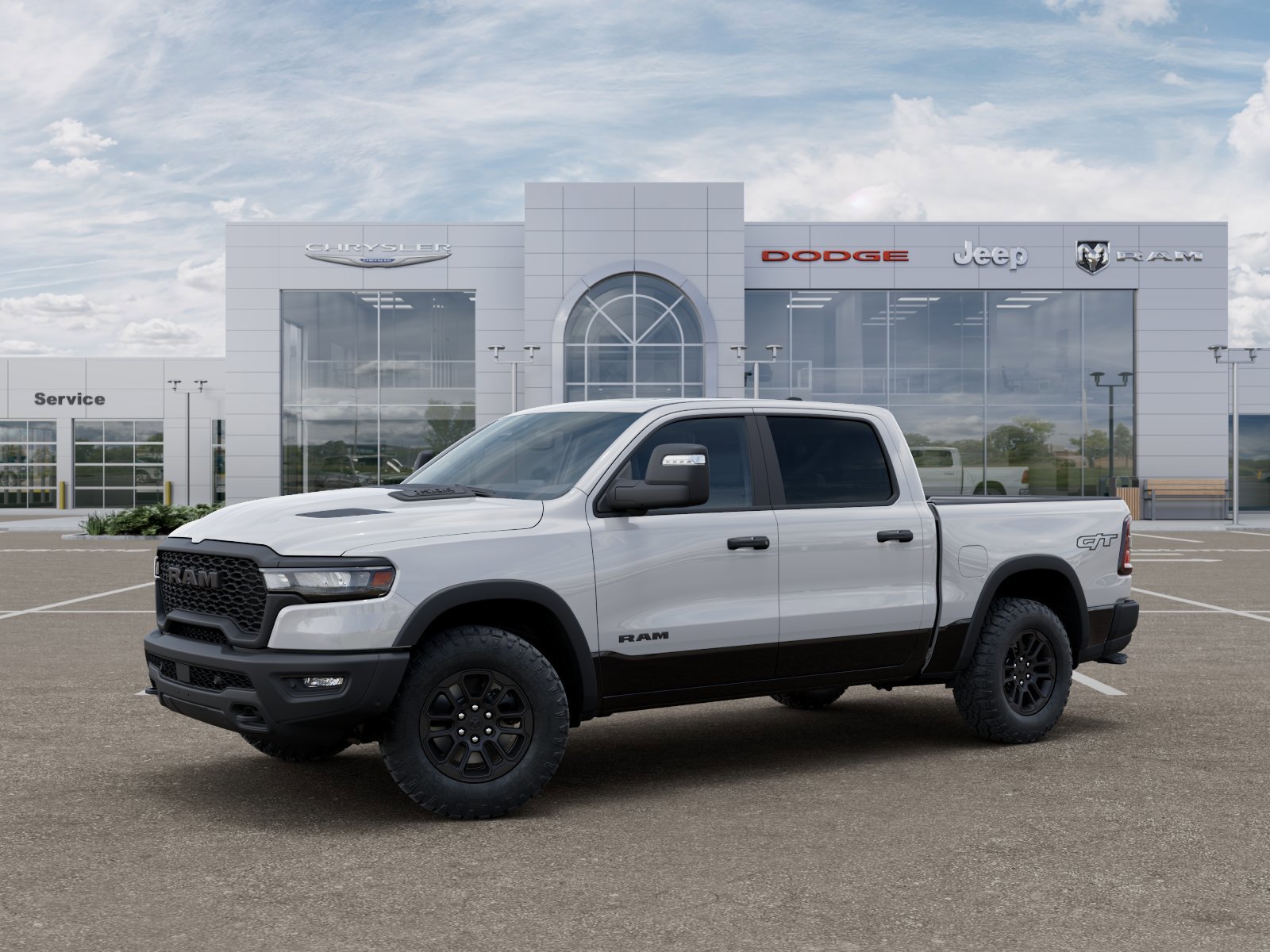 New 2026 Bright White Clear-Coat Exterior Paint RAM Rebel image 2