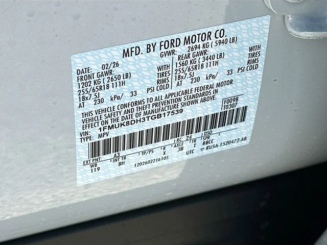 New 2026 White Ford Active image 20