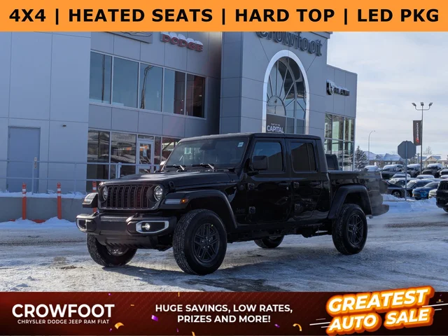 2026 Jeep Gladiator Sport S - - 4x4 - Safety Group - LED Lighting Group - Heated Seats & Steering & More!