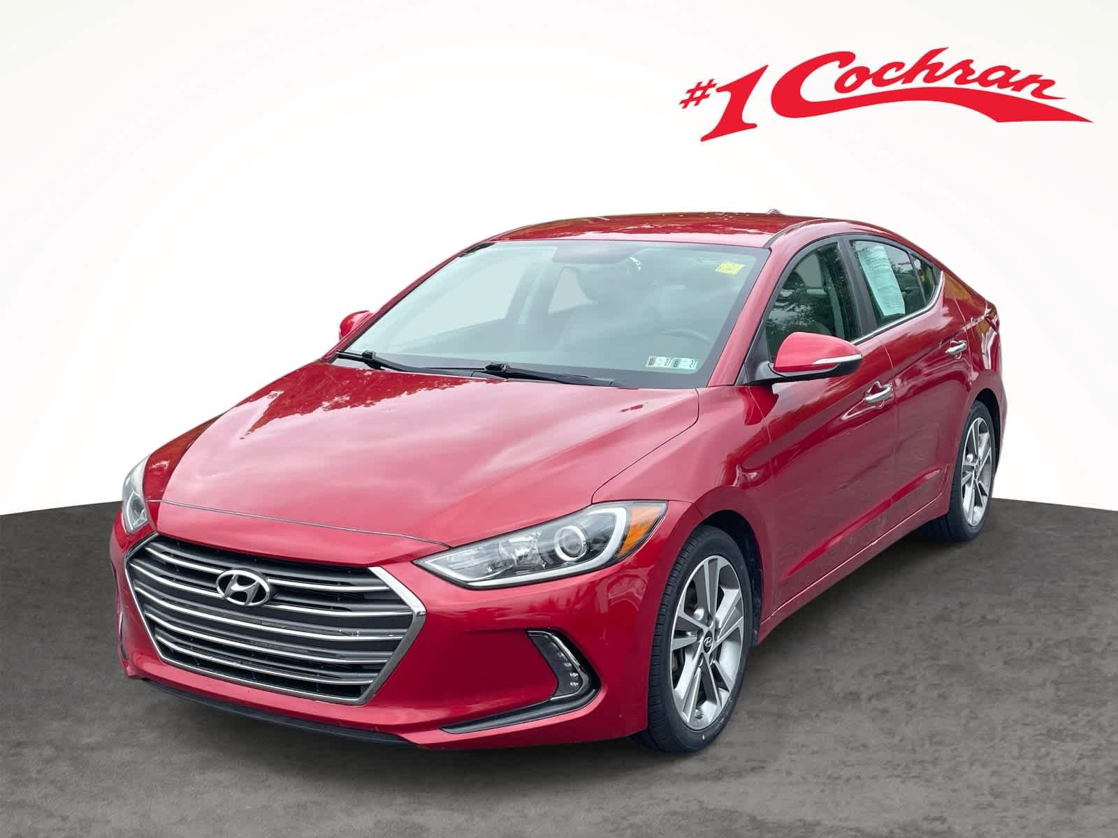 Used 2017 Scarlet Red Pearl Hyundai Limited image 11