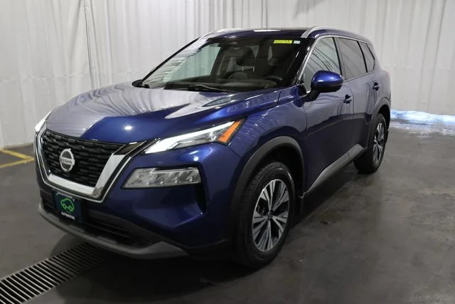 Certified Used 2021 Blue Nissan SV image 26