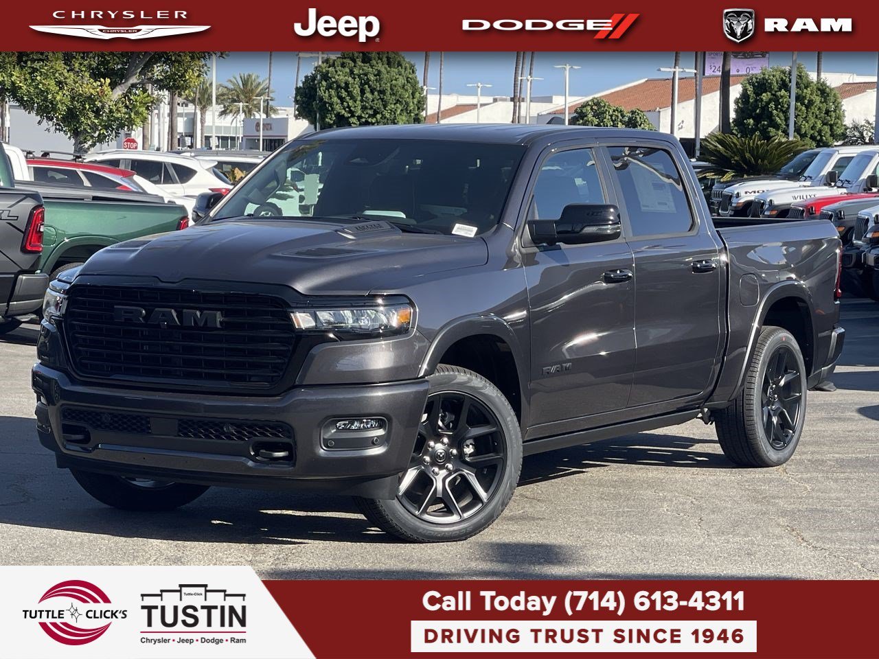 New 2026 Granite Crystal Metallic Clear-Coat Exterior Paint RAM Laramie image 1