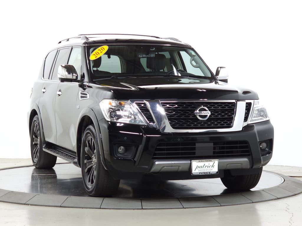 Used 2020 Super Black Nissan Platinum image 1