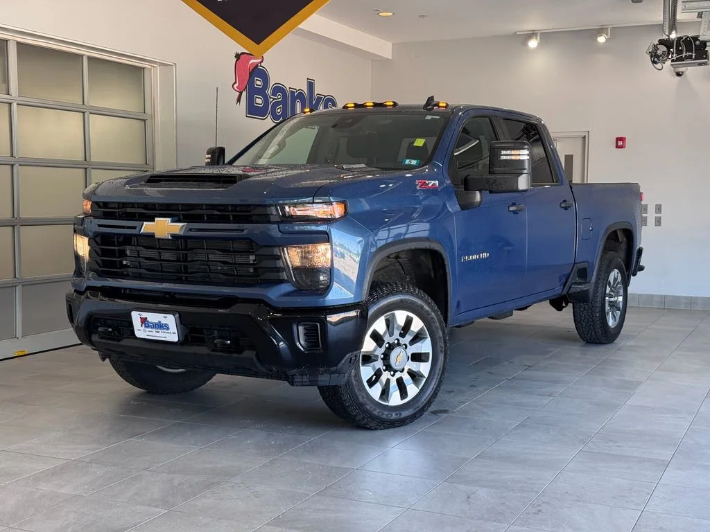 Certified Used 2024 Lakeshore Blue Metallic Chevrolet Custom image 2