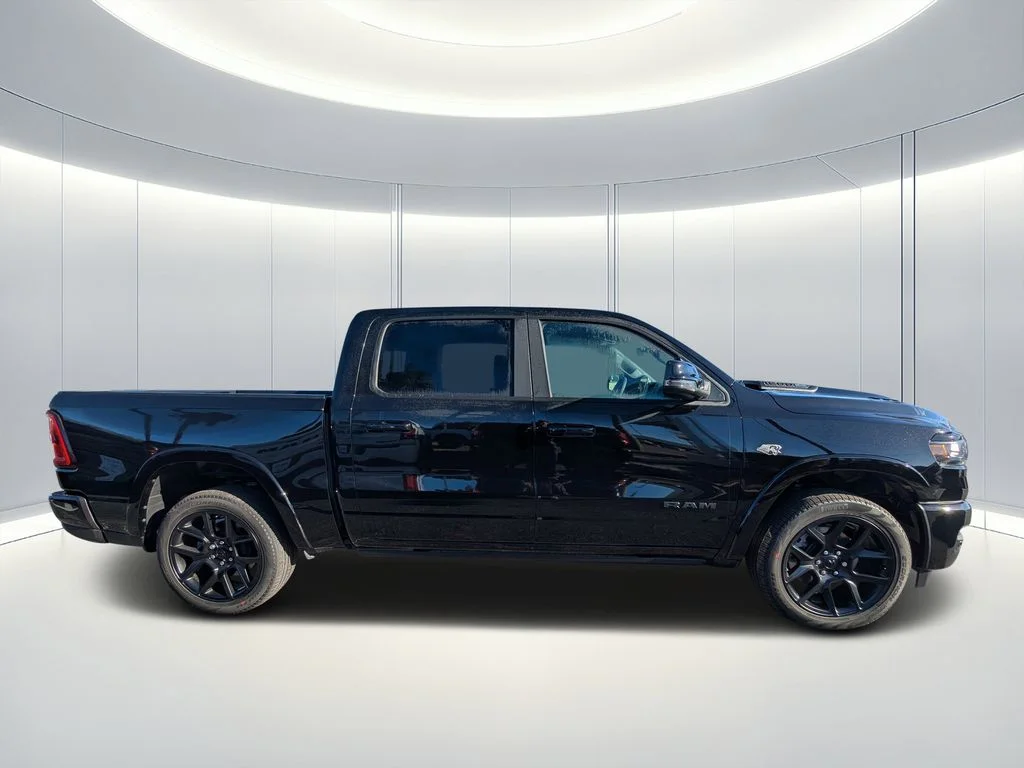 New 2026 Diamond Black Crystal Pearl-Coat Exterior Paint RAM Laramie image 3