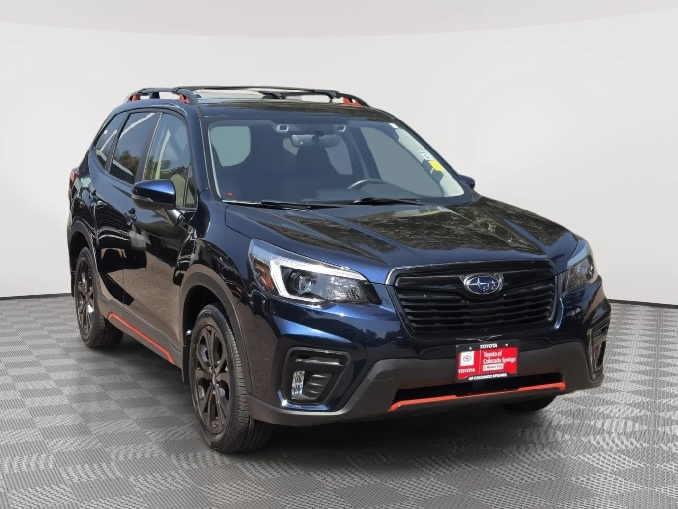 Used 2021 Dark Blue Pearl Subaru Sport image 1