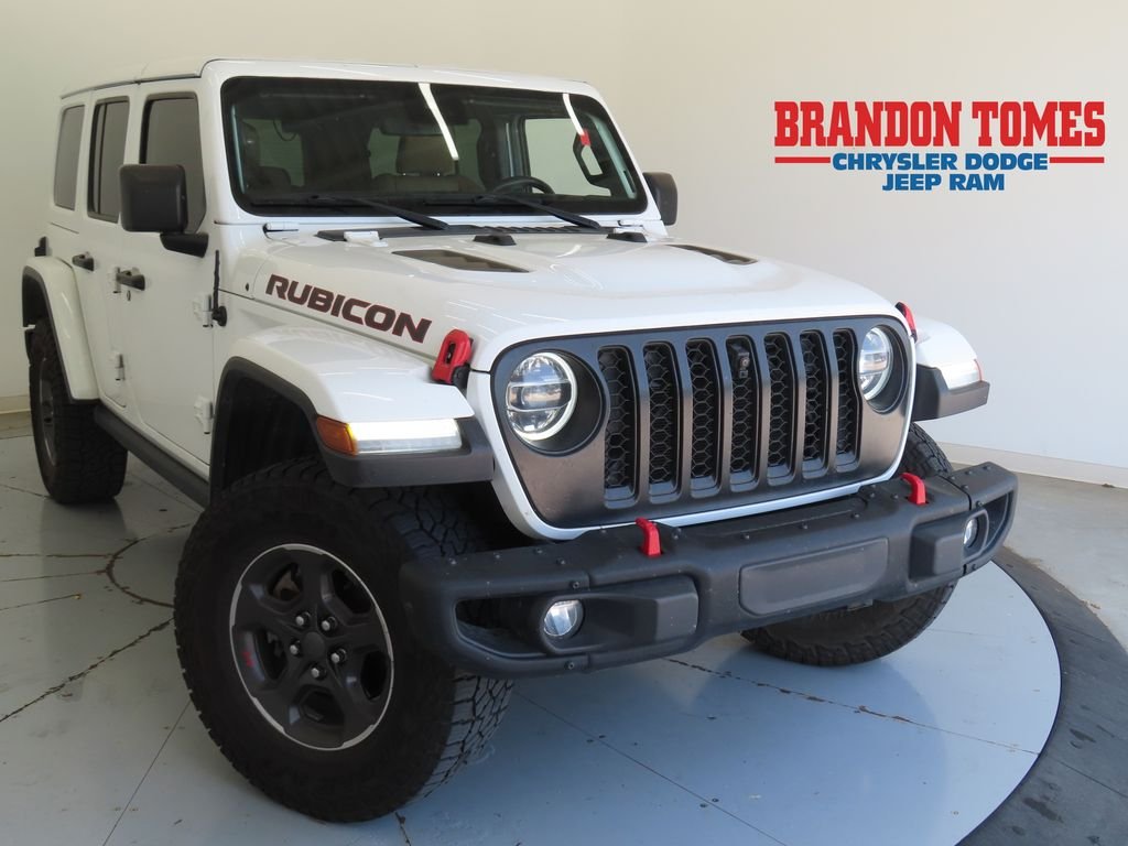 Used 2021 White Jeep Unlimited Rubicon image 1