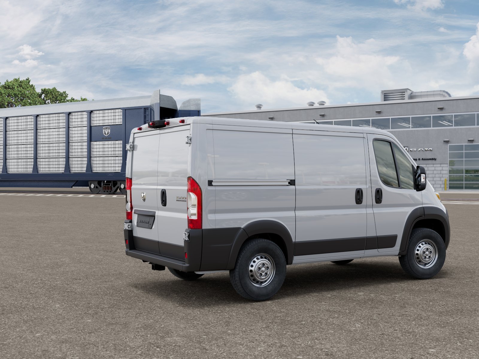 New 2026 Bright White Clear-Coat Exterior Paint RAM Tradesman image 2