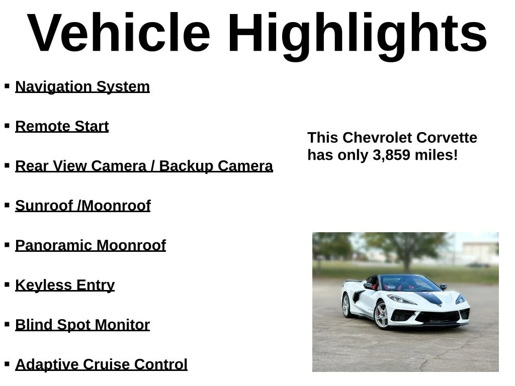 Used 2023 White Chevrolet Stingray image 38