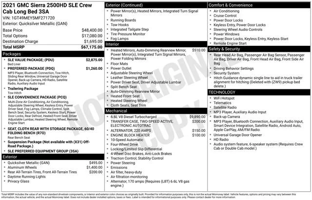 Used 2021 QUICKSILVER METALLIC GMC SLE image 41