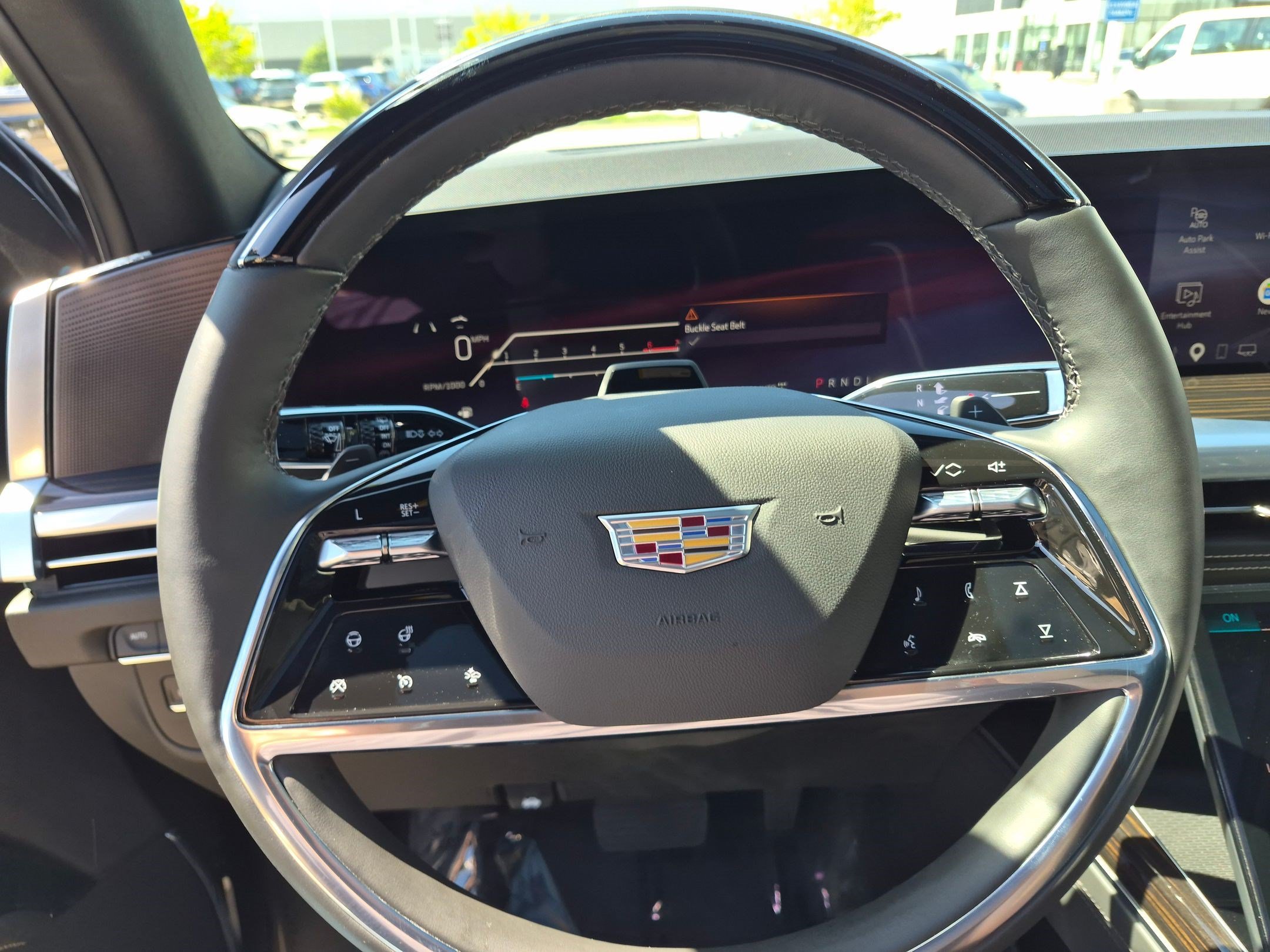 Used 2025 Galactic Gray Metallic Cadillac Premium Luxury image 14