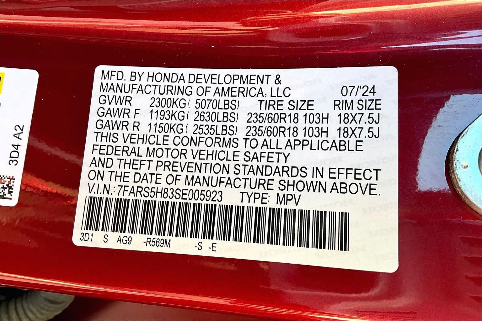 Used 2025 Radiant Red Metallic Honda Sport-L image 35