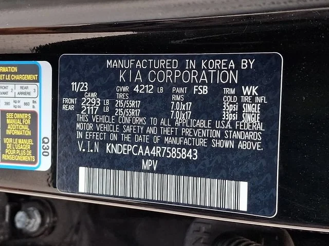 Used 2024 Black Kia LX image 28