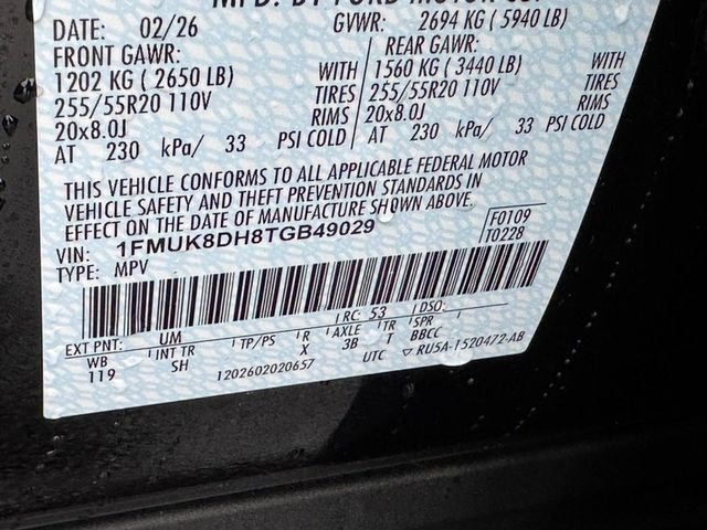 New 2026 Agate Black Metallic Ford Active image 21