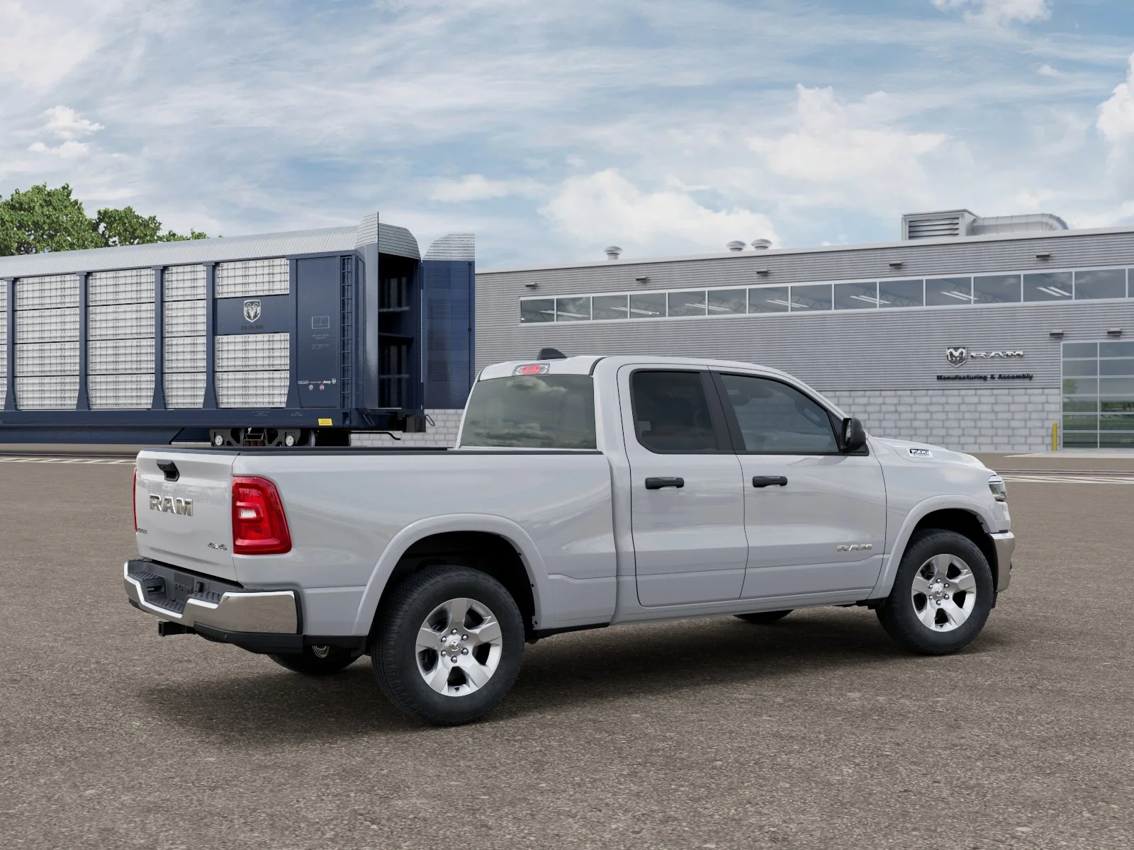 New 2026 Bright White Clear-Coat Exterior Paint RAM Big Horn/Lone Star image 2